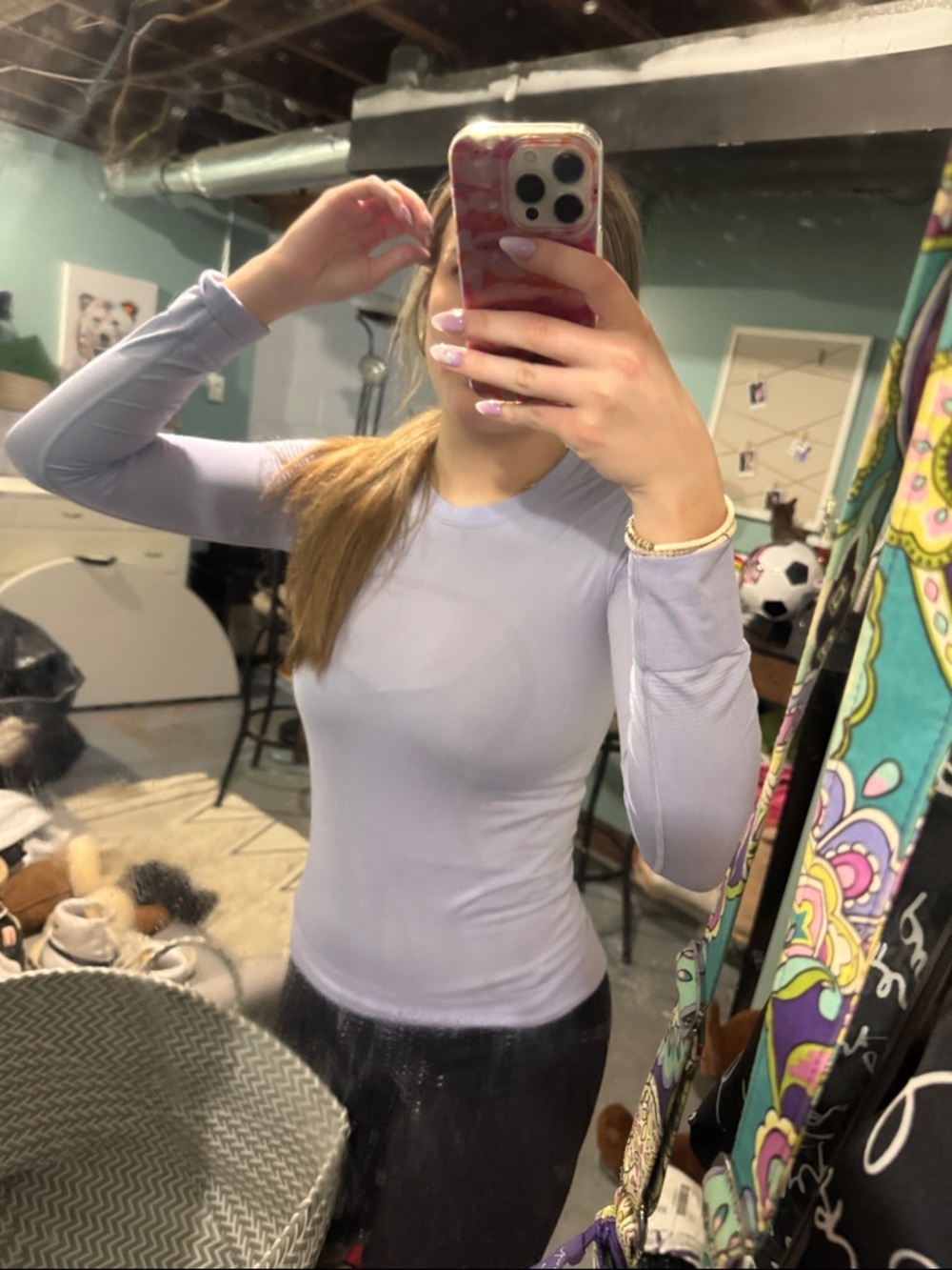 Women's lululemon relaxed for 2.0 purple Long Sleeve size 2-4
